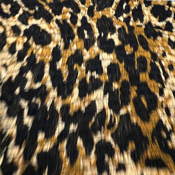 Free People Women’s Leopard Print Blouse size XS - Picture 2 of 12